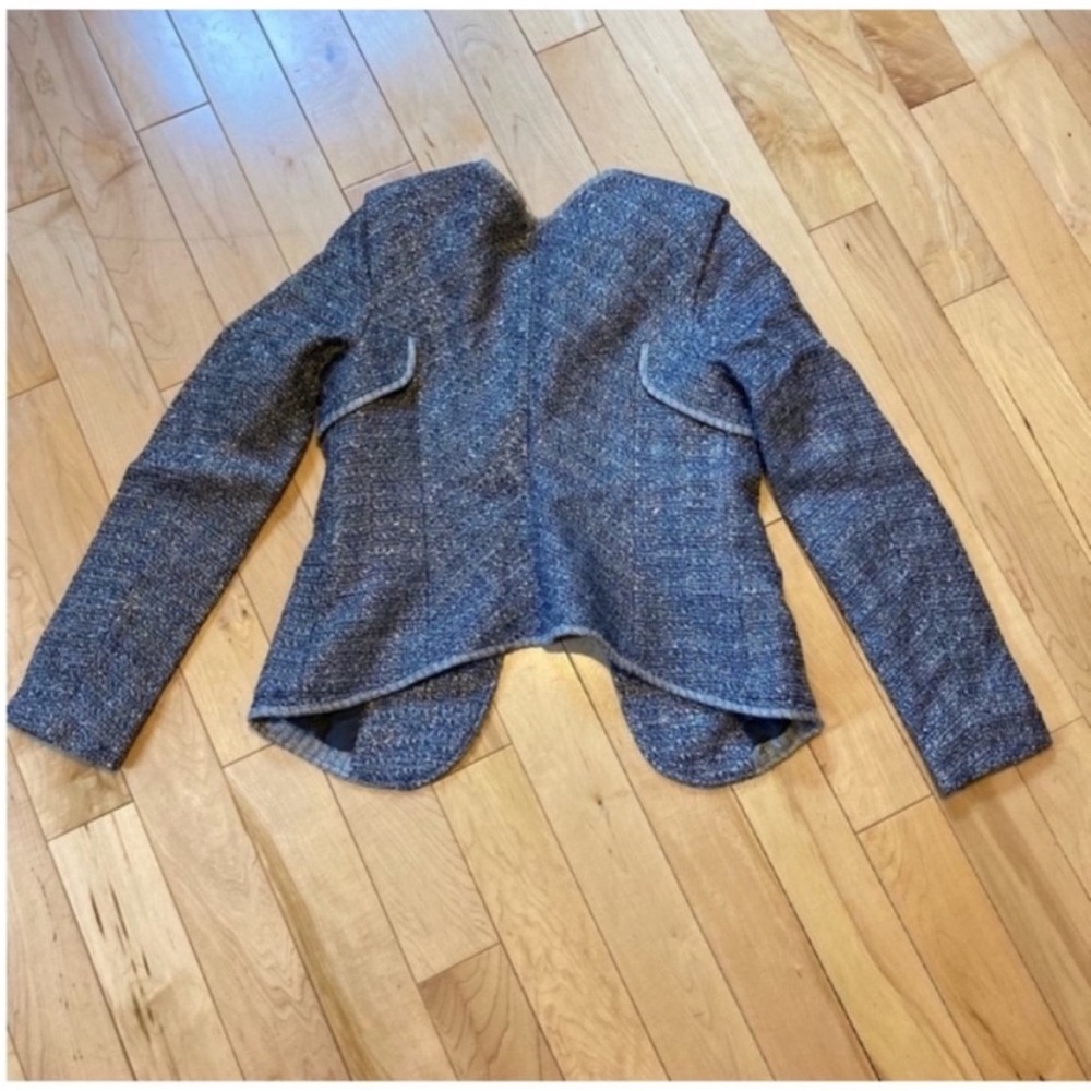 NWT Theyskens' Theory Jezir Blue Multi Blazer Jacket size two - Picture 13 of 13